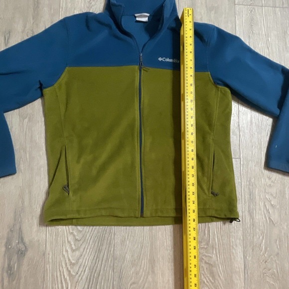 Columbia Jacket Mens XL Blue Green Polyester Long Sleeve Full Zip Pockets - Picture 4 of 6